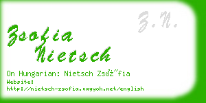 zsofia nietsch business card